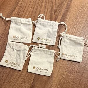 Gorjana Natural Drawstring Pouches